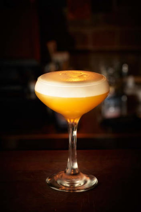 The amaretto and fig sour cocktail from The Underground Experiment.