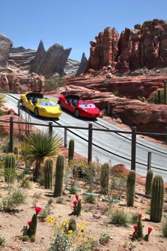 Family fun ... Radiator Springs racers.