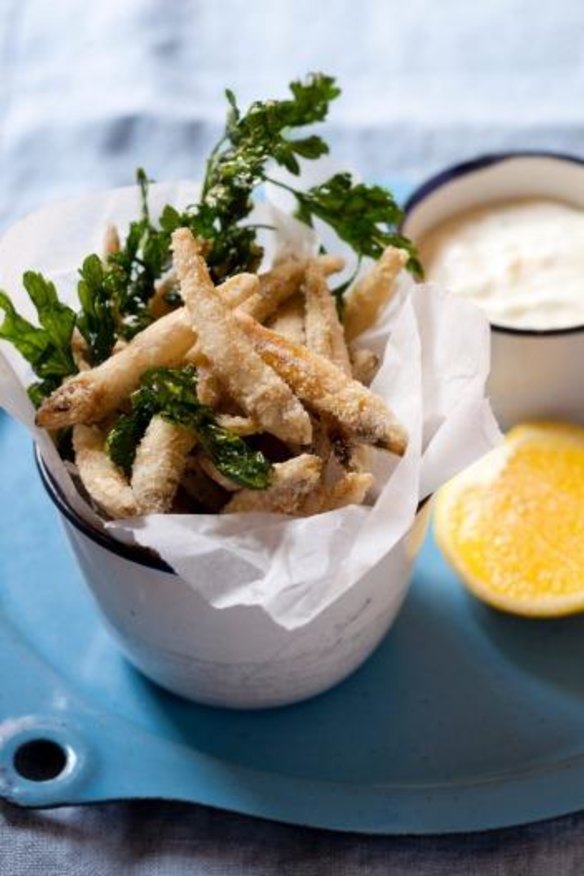 Whitebait chips: Seafood with a short shelf life is often best bought frozen.