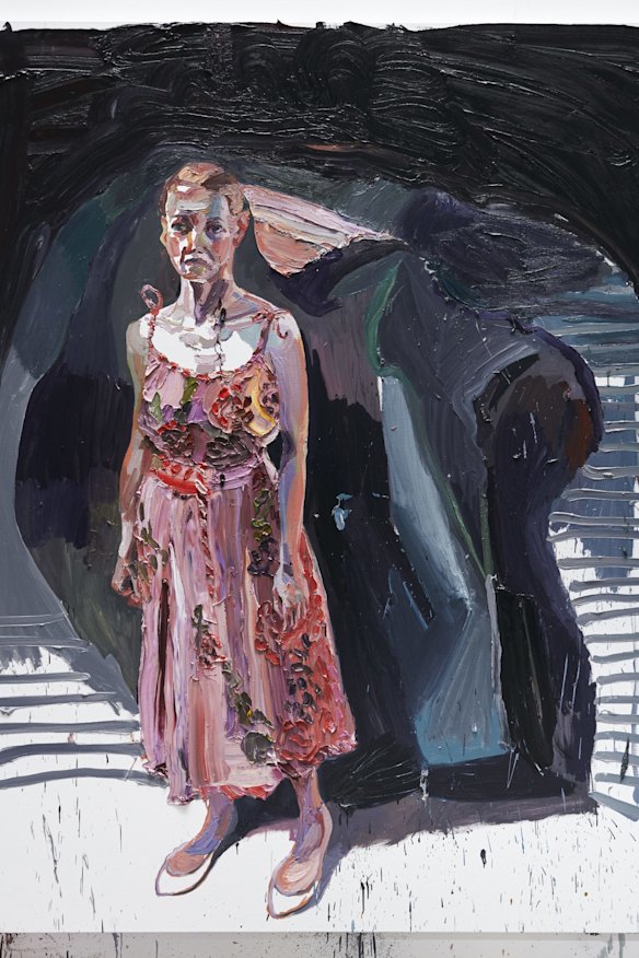 Ben Quilty, The Pink Dress, 2016, oil on linen, 265 x 202cm.