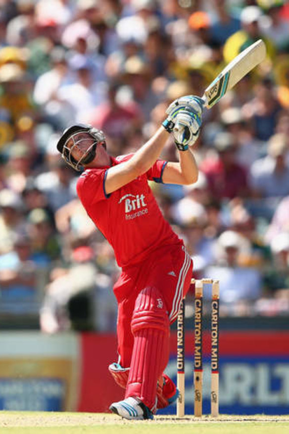 Big knock: Jos Buttler.