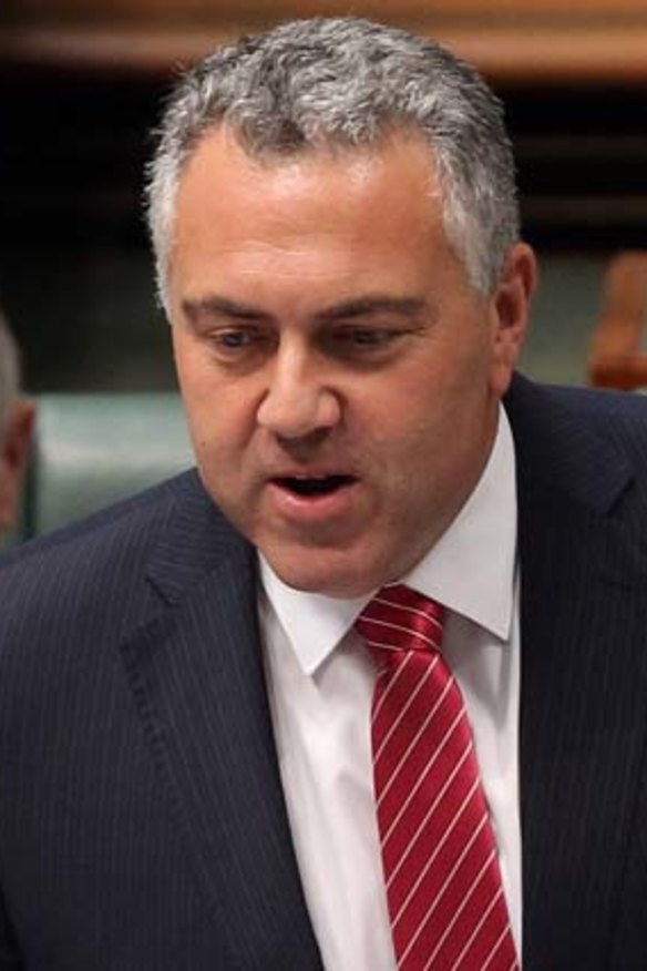 No comfort: Treasurer Joe Hockey.