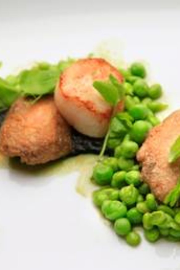 Scallops and chicken wings from The Argus Dining Room in Hepburn Springs.