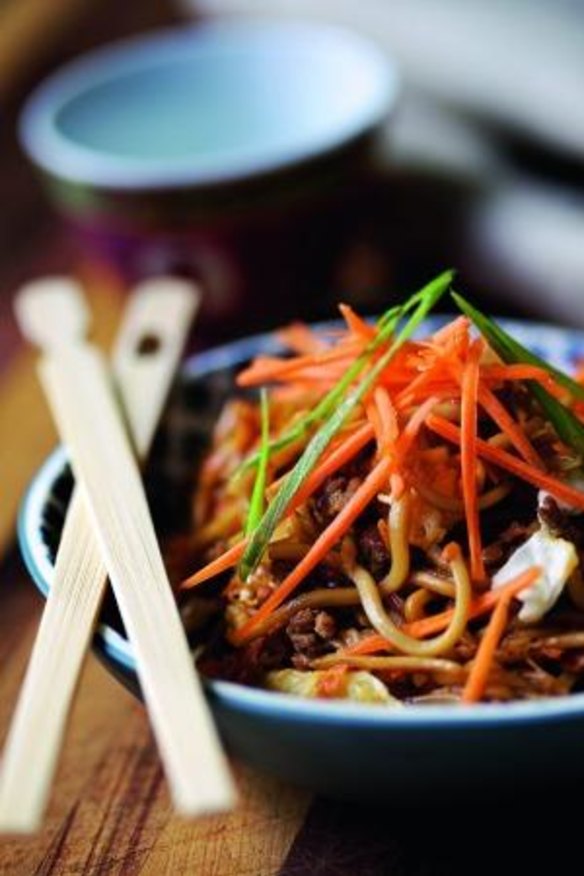 Mee goreng: All the family loves oodles of noodles. 