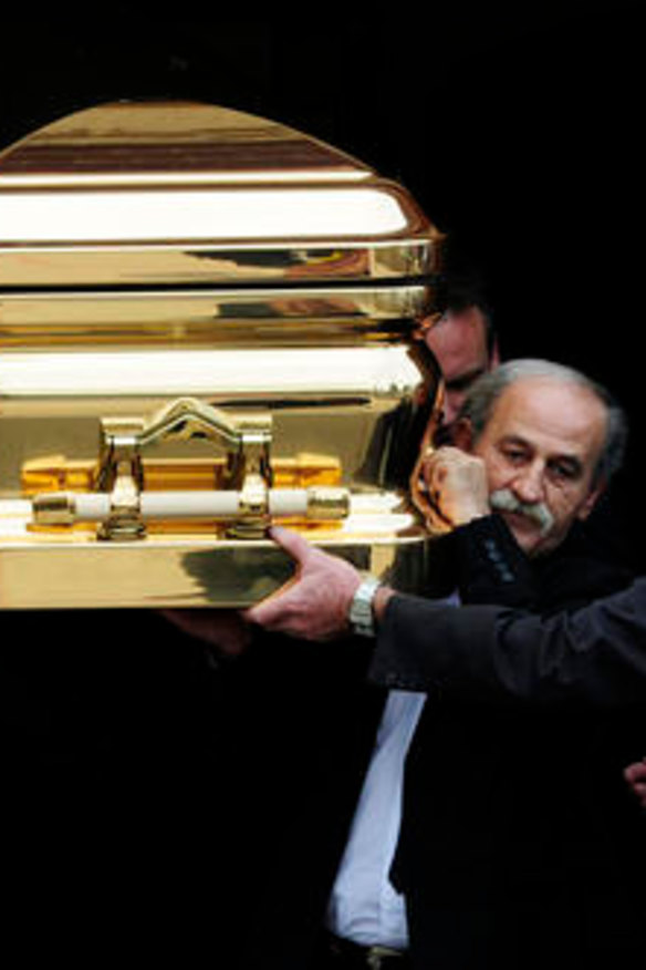 Carl Williams' funeral in 2010.