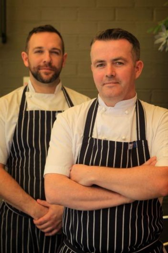 Chefs Adam Davis (left) and Brendan Nolan.