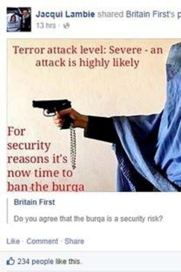 The controversial post.