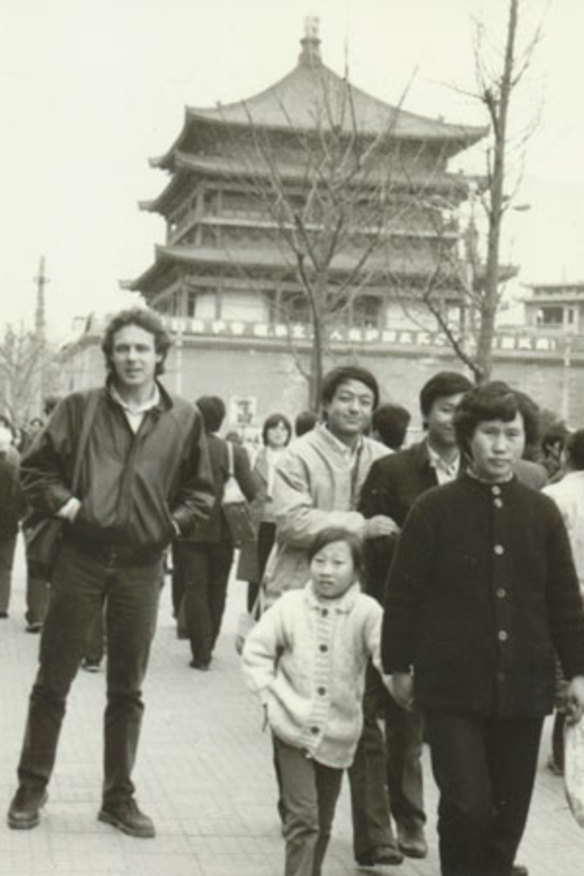 Reporter Peter Ellingsen in China in 1989.