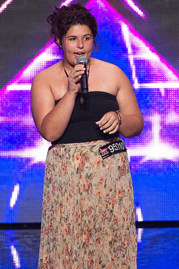 Shiane Hawke, 14, shocked the judges with her rendition of Duffy's <i>Mercy</i>.