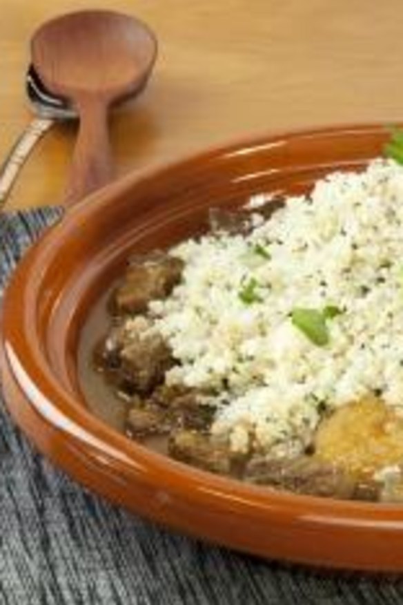 Moroccan lamb with apple and ginger.