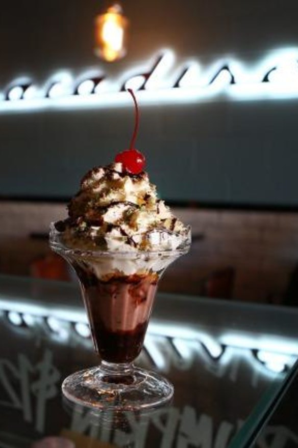 Nostalgia in a glass ... The Paradise sundae.