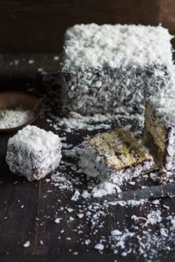 Nadine Ingram's signature panna cotta lamington.