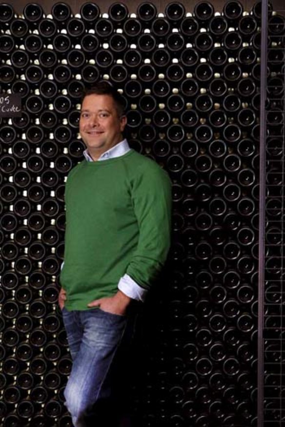 Cheers: Yarra Valley winemaker Dan Buckle toured France after he won the Vin de Champagne award.