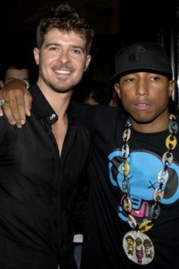 Copy-cats: A jury says singers Pharrell Williams (right) and Robin Thicke copied a Marvin Gaye song to create <i>Blurred Lines</i>.