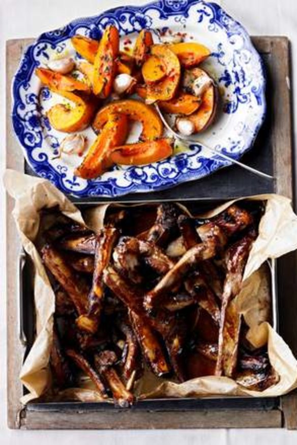 For sharing ... Hugh Fearnley-Whittingstall?s sticky glazed spare ribs from <i>Share</i>.