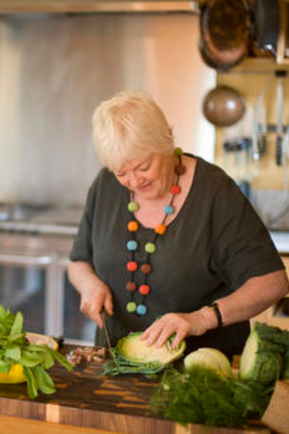 At work in the kitchen.