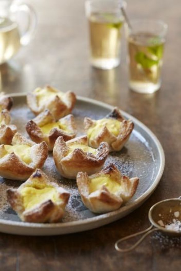 ASRC Catering's melitinia, Greek sweet cheese pastries baked with lemon and ricotta. 