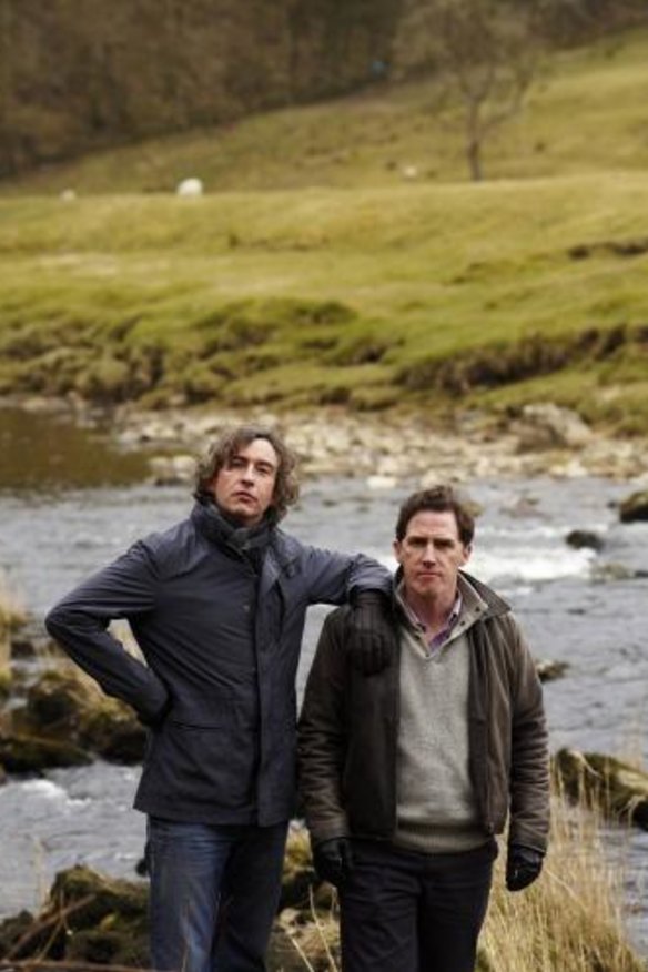 Rob Brydon and Steve Coogan play themselves reviewing British restaurants in The Trip.