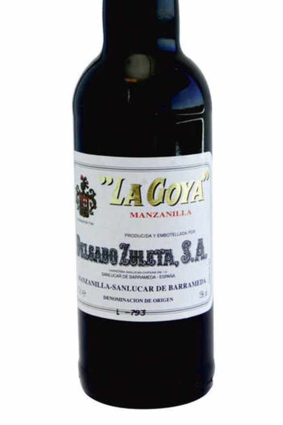 Chill out: La Goya Manzanilla, best served cold.