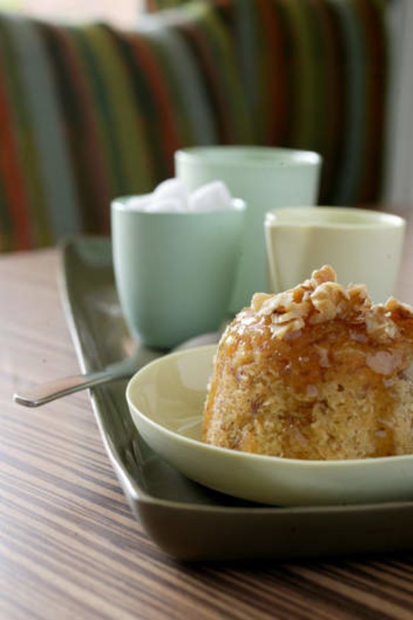 Banana and honey puddings.