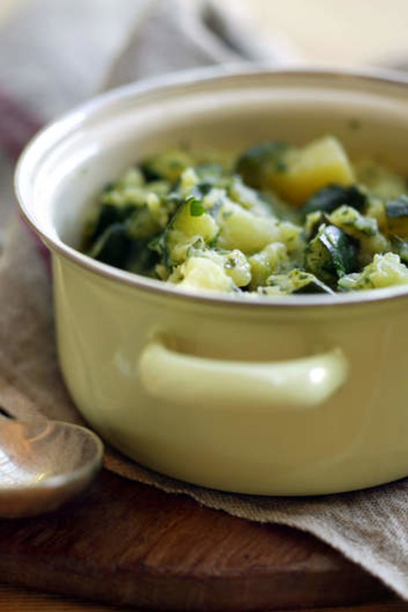 Stephanie Alexander's zucchini and potato stew.