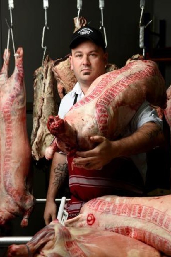 Australian Meat Emporium butcher Mark Fuda.