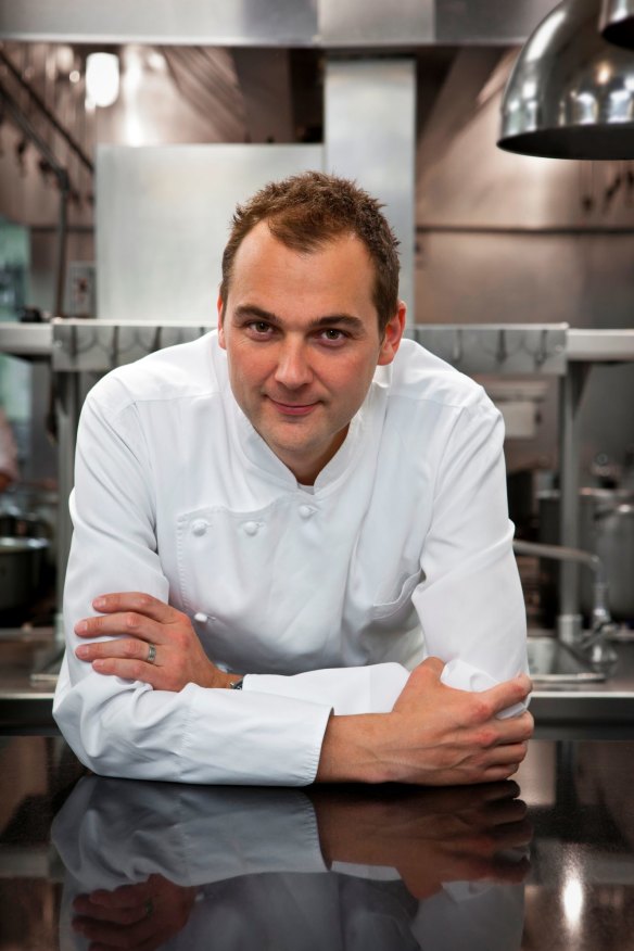 Swiss-born Daniel Humm in the kitchen of his restaurant Eleven Madison Park.