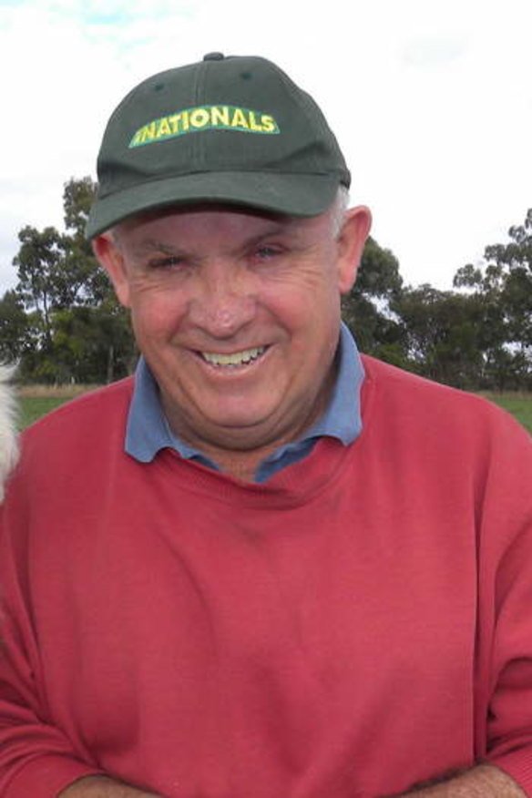 Senator John Williams at his property in New South Wales.