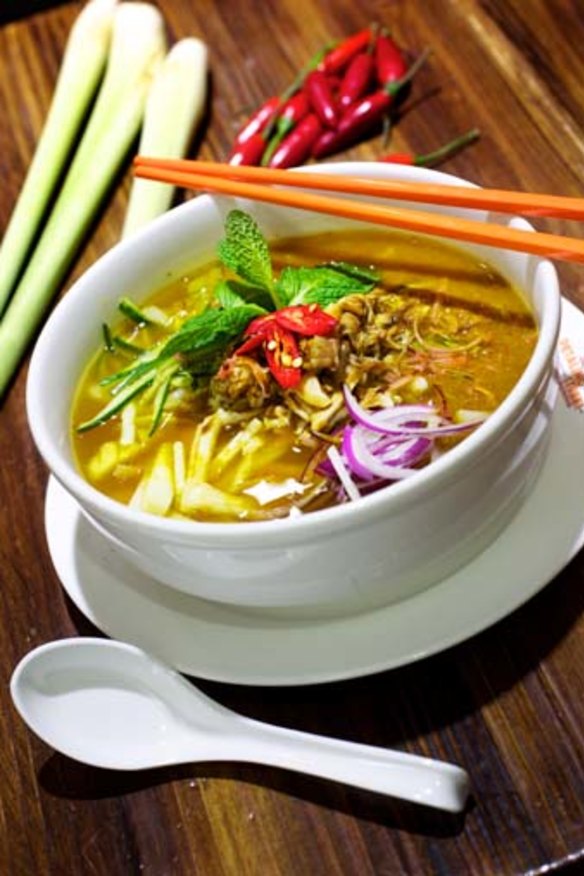 Asam laksa at Petaling Street, Sydney.