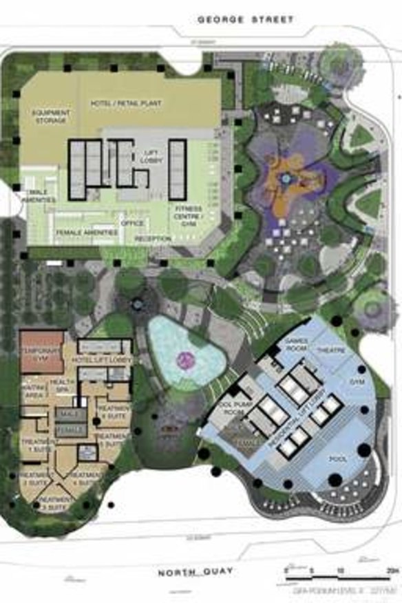 Floor plans for the development at 300 George Street.