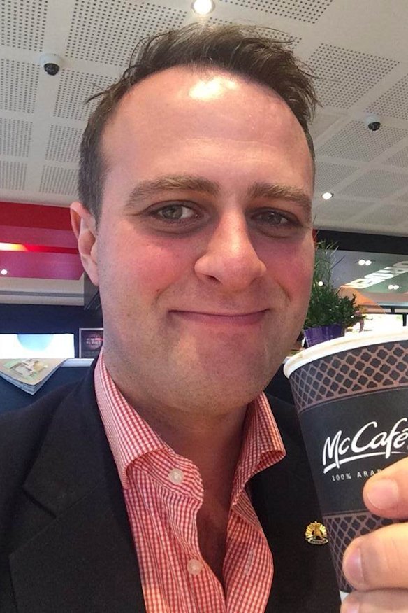 Human Rights Commissioner Tim Wilson's "selfie" at Tecoma Mcdonald's.