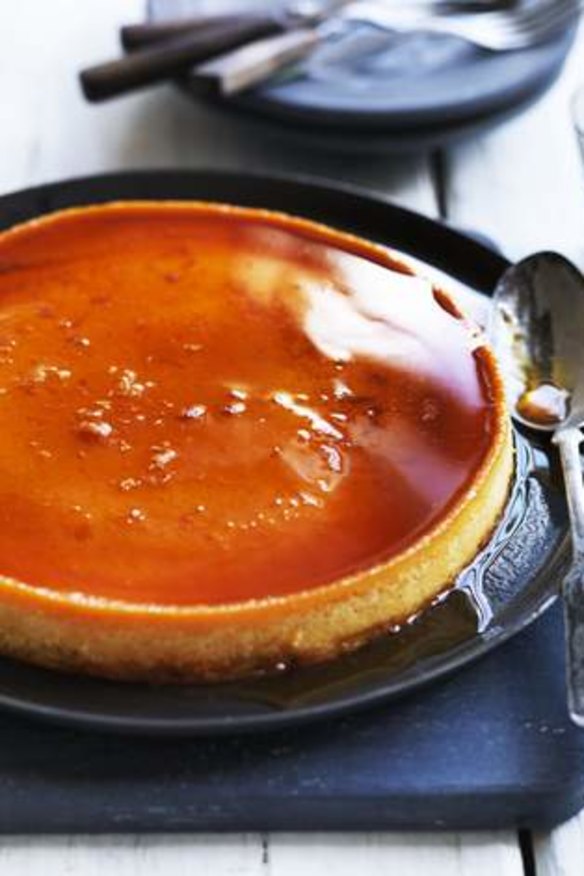 Adam Liaw's sweet pumpkin flan.