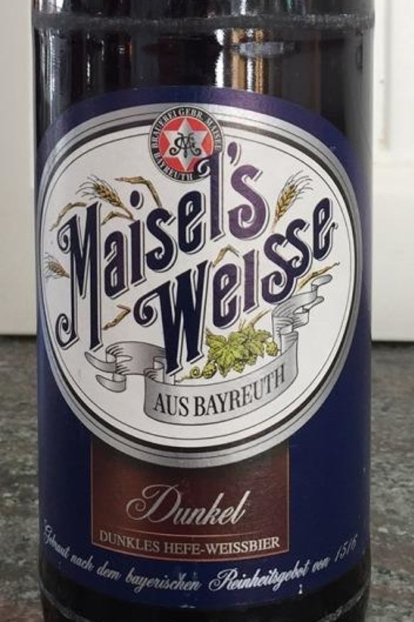 Maisel Dunkel Hefeweissbier is from Bayreuth, in northern Bavaria.
