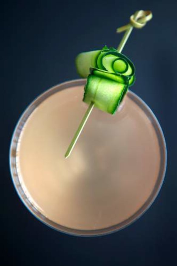 Summer salute: Cucumber cocktail.