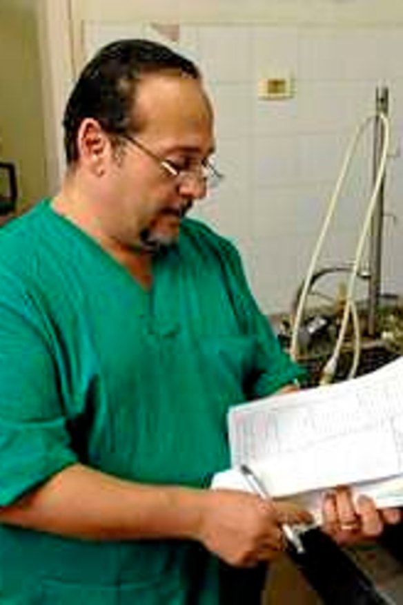 Shifa morgue director Hamdi Kahlout.