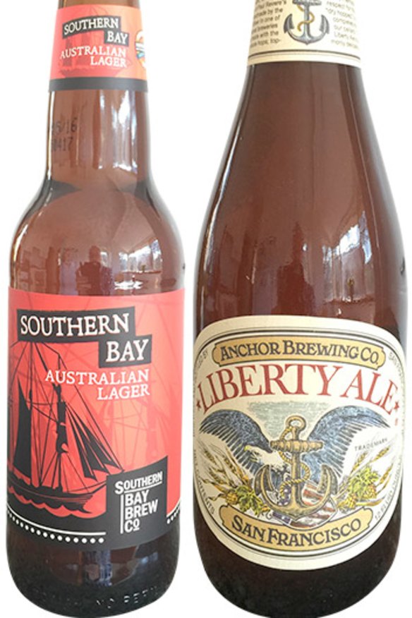 Southern Bay Australian Lager and Anchor Brewing Co Liberty Ale.