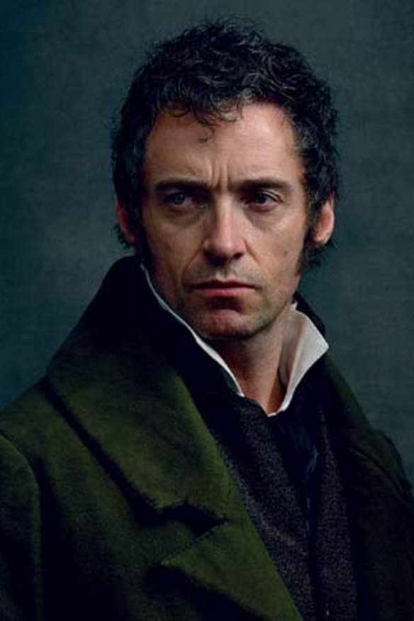 Annie Leibovitz's portrait of Hugh Jackman in character for Vogue magazine.