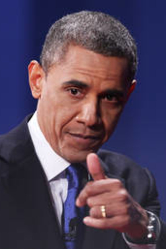 Thumbs up from President Obama, after the debate.