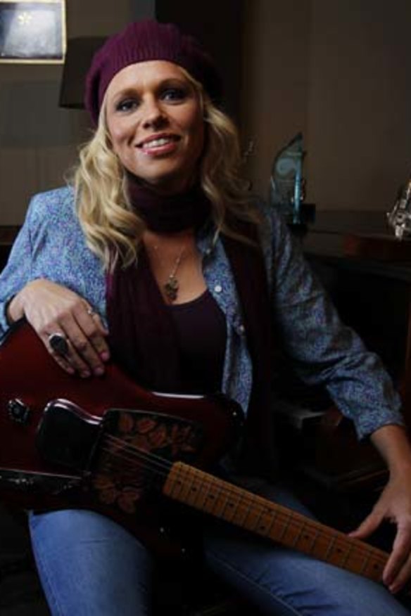 Hints of her sexuality … Beccy Cole says there are lyrics in some of her songs that people might go back and listen to and say ''Aaah …''.