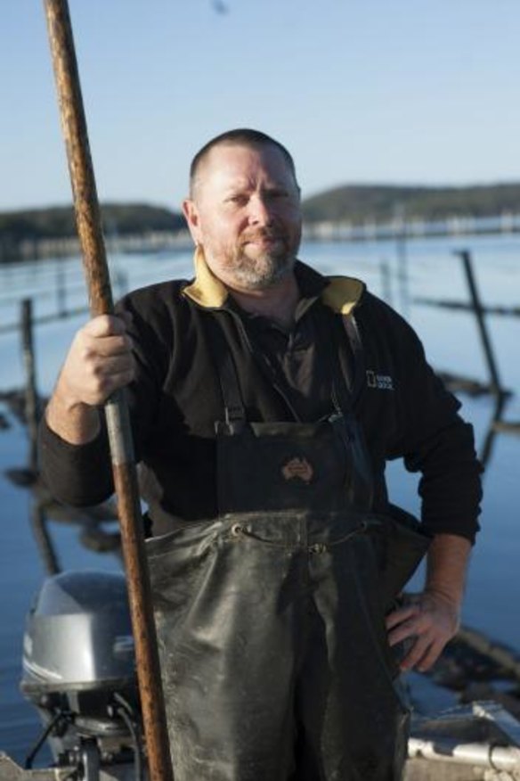 Shane Buckley of Wapengo Rocks oysters.