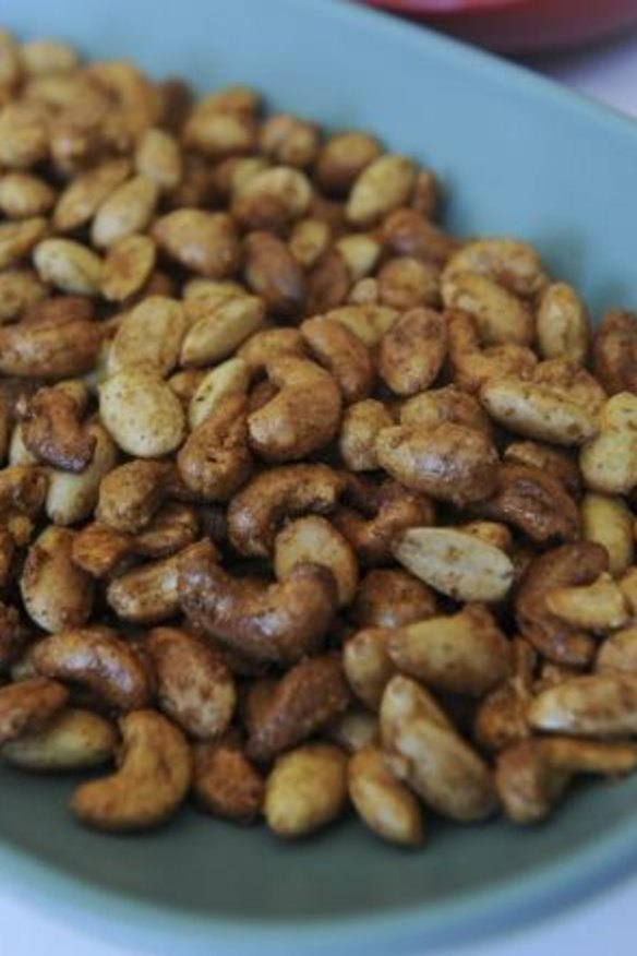 Christobel's spicy nuts.
