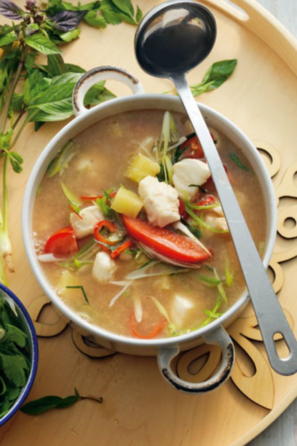 Cambodian fish soup.