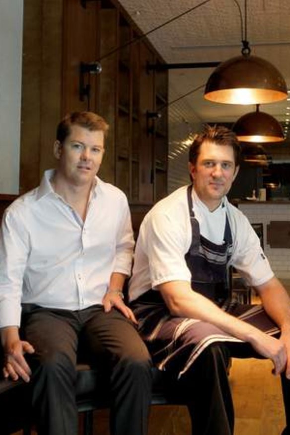 Double act: GM Chris Keighery and chef Nick Riatt at The Hide.