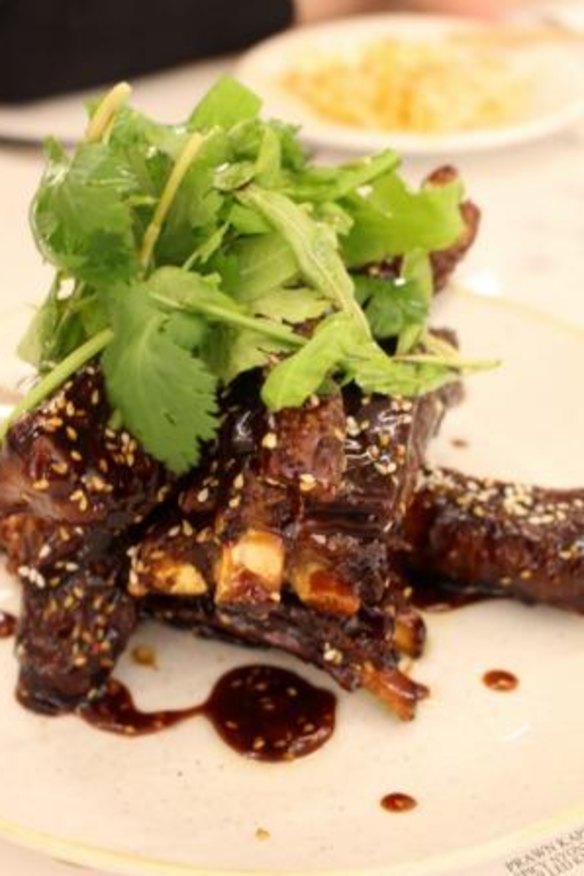 Crispy lamb ribs at XO Restaurant in Narrabundah.