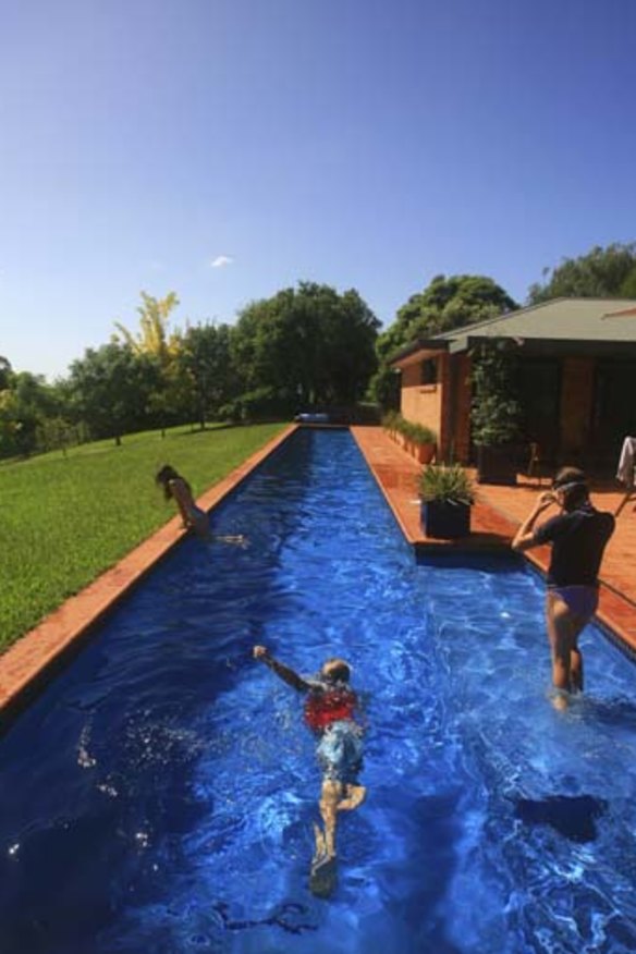 The 25-metre lap pool.