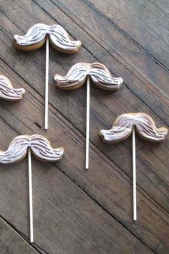 Movember biscuits from The Leaf Store.