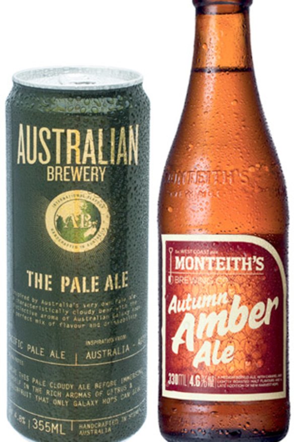 The Australian Brewery Pale Ale, Monteith’s Autumn Amber Ale.