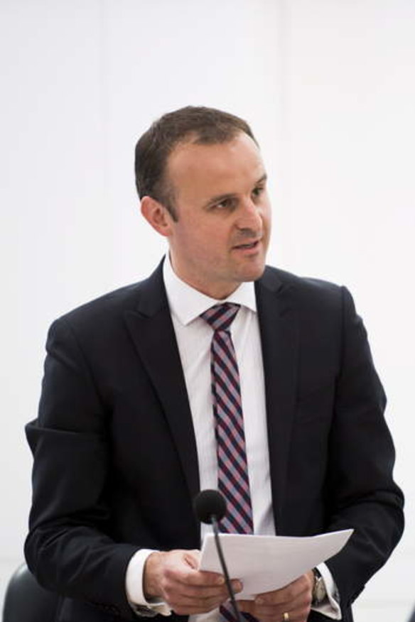 ACT Treasurer Andrew Barr.