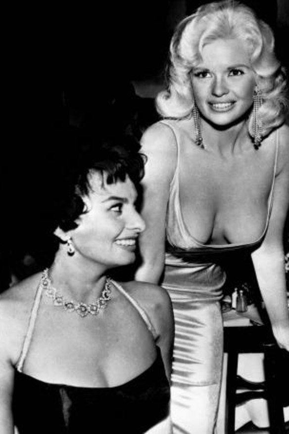 Sophia Loren has explained her reasoning for giving Jayne Mansfield the side-eye in 1957 because she was concerned "everything in her dress is going to blow".