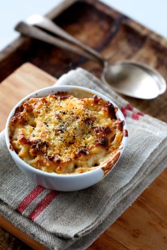 Comfort never goes out of fashion: Mac and cheese.